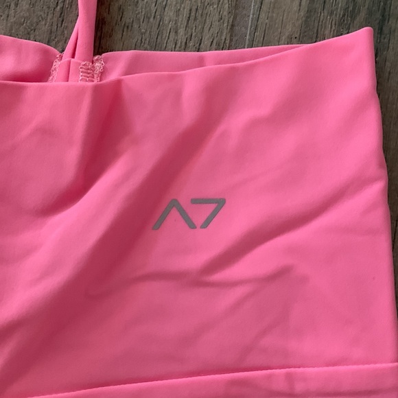 Aura7 cinch back pink leggings - Picture 3 of 6